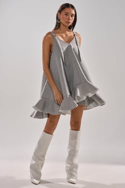 AKIRA In Too Deep Scuba Mini Dress | Size Large/XL
