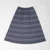 Flared Pocketed Midi Skirt - L