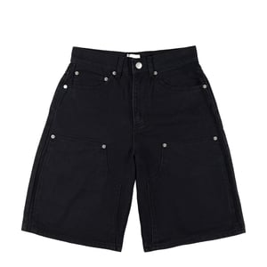 Obey Womens Shift Panel Short Digital Black Faded Wash