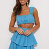 Hour To Shine Crop Top Blue