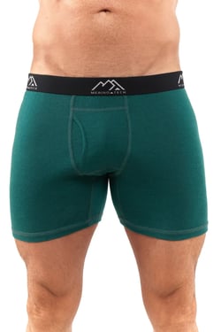 Men's Merino Boxers 190 Brief Forest Green (1 Pack) - XXL