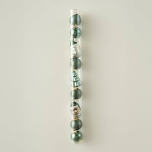 Jolly Christmas Ornament Set (9 Piece) - Green