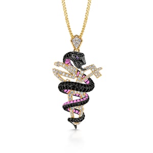 Jeulia "Mamba Mentality" Sterling Silver Memorial Necklace