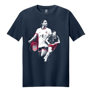 Unisex USWNT Lynn Biyendolo Graphic Navy Tee / 3X