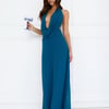 Trixie Halter Maxi Dress Teal