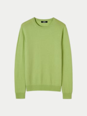 Essential Cashmere Crewneck Sweater - 2XL / jade lime / WK01-554