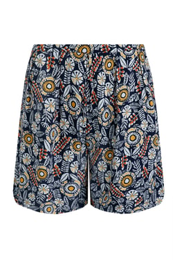 Weird Fish Sundance Viscose Printed Shorts Navy Size 10