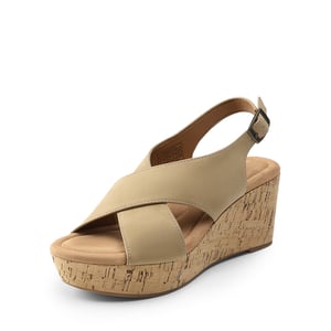 DREAM PAIRS Arch Support Criss cross Wedge Sandals