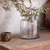 nkuku Akra Recycled Glass Vase | Vases & Planters | One Size | Clear