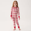 Girls Plaid Hearts Pajama Set