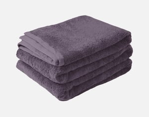 QE Home Modal Cotton Towels in Mulberry, Purple, 16 x 30 in