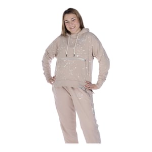 Women's Nike USA Terry Splatter Script Stone Hoodie / S