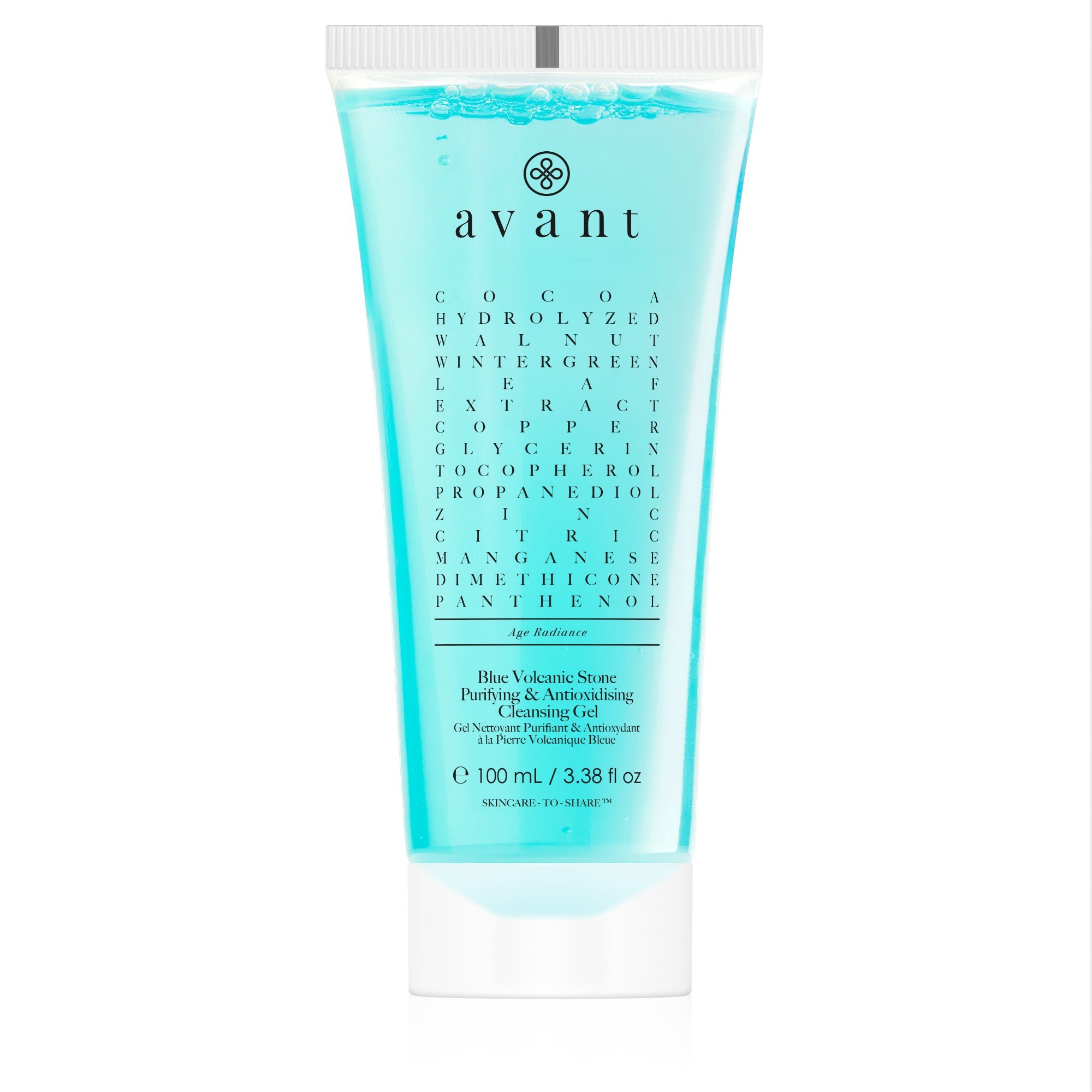 Blue Volcanic Stone Purifying & Antioxidising Cleansing Gel Travel Pack | Packaging: Travel Pack - 100ml