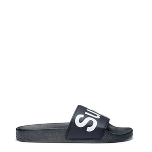 Superga Womens PUU Sliders Blue Navy / White