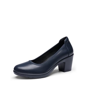 DREAM PAIRS  Stand All Day Pumps  Edena Chunky Low Block Heel Pumps