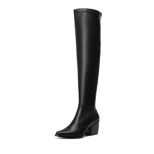 DREAM PAIRS Pointed Toe Thigh High Boots