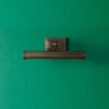 Smaller Pitcheroo picture light in bronze
