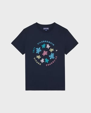 Vilebrequin - Men Cotton T-shirt Tortues Multicolores - Tee Shirt - Thom - Blue - Size XXXL