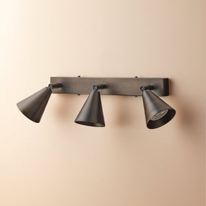 Crick triple spotlight in bronze