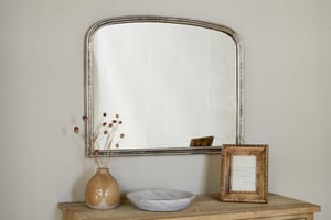 nkuku Almora Wall Mirror | Mirrors | Large | Antique Nickle