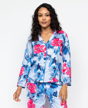 Lyla Womens Floral Print Pyjama Top - 28
