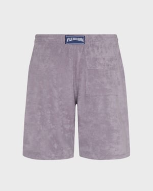 Vilebrequin - Men Terry Bermuda Shorts Solid - Bermuda - Bolide - Purple - Size XXXL