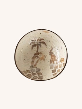 HANDMADE NATURAL SHELL COCONUT BOWL DECOR - Forest Dream / One-Size