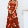 Fresh Feed Maxi Dress Rust