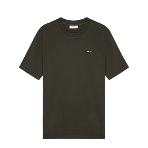 NN07 Adam Casual Logo Pima T-shirt Dark Army