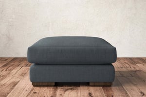 nkuku Guddu Dining Footstool | Make To Order | Medium | Brera Linen Dusk