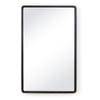 Knox Black Leather Rectangle Mirror