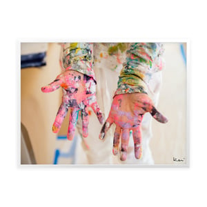 Paint On My Hands Love In My Heart Art Print