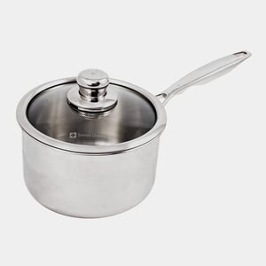 Premium Clad Saucepan with Glass Lid - Induction - 2.6 qt