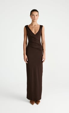 Cory Maxi Dress (Chocolate) - US 4