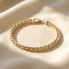 Interwoven Majesty Gold Plated Bold Statement Bracelet Luxe