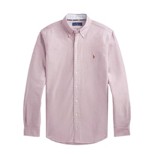 Polo Ralph Lauren Custom Fit Oxford Shirt Crimson / White