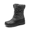 DREAM PAIRS Women   s Waterproof Faux Wool Winter Boots