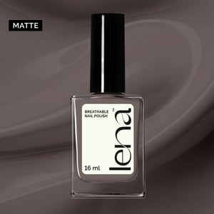 LENA Matte Breathable & Water-Permeable Halal Nail Polish - Make Up On Point - LE53