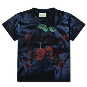 Aries Womens Sprayed Trash Cherries SS Tee Black