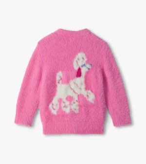 Baby & Toddler Girls Pretty Poodle Fuzzy Cardigan