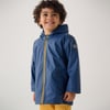 Kids Navy Zip-Up Rain Jacket