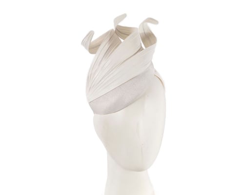 White spring racing fascinator by Fillies Collection