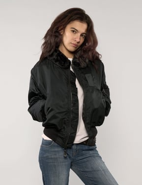 B15C Military Fur Collar Bomber Jacket
