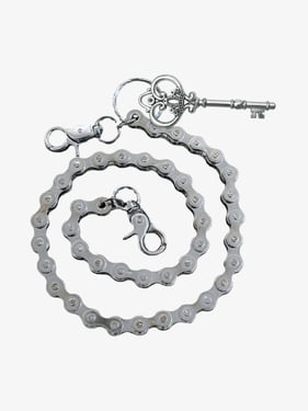 Street Punk Key Chain - Silver