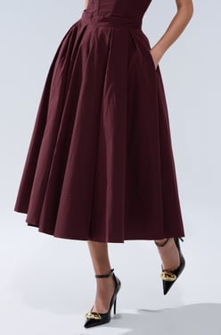 AKIRA Love This For You Maxi Skirt | Brown | Size XL