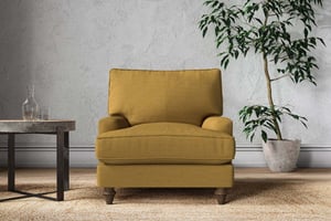 nkuku Marri Armchair | Make To Order | Recycled Cotton Ochre | No Colour