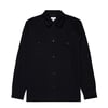 Sunspel Brushed Cotton Overshirt Navy