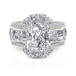Jeulia Magnificent Style Puzzle Ring Set 3PCS