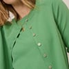 Green Crew Neck Cardigan