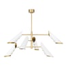 Vest White Brass Chandelier